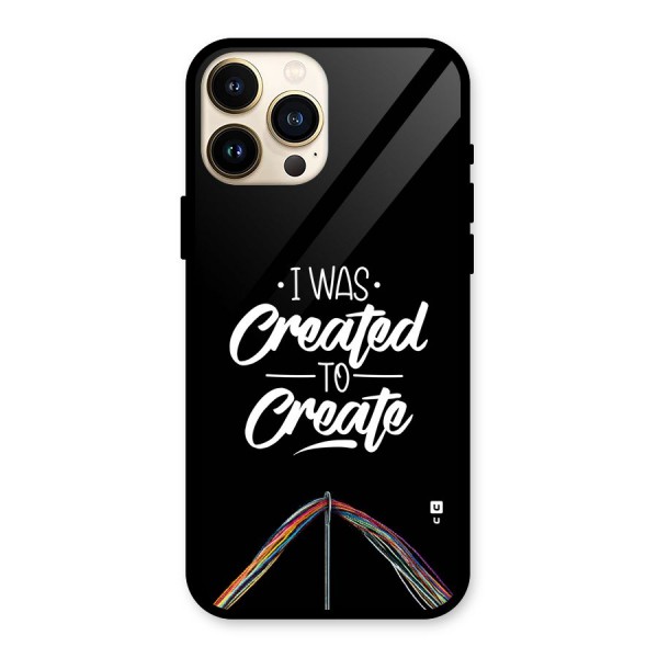 Created to Create Glass Back Case for iPhone 13 Pro Max
