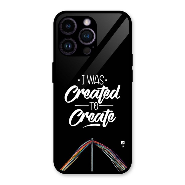 Created to Create Glass Back Case for iPhone 14 Pro Max