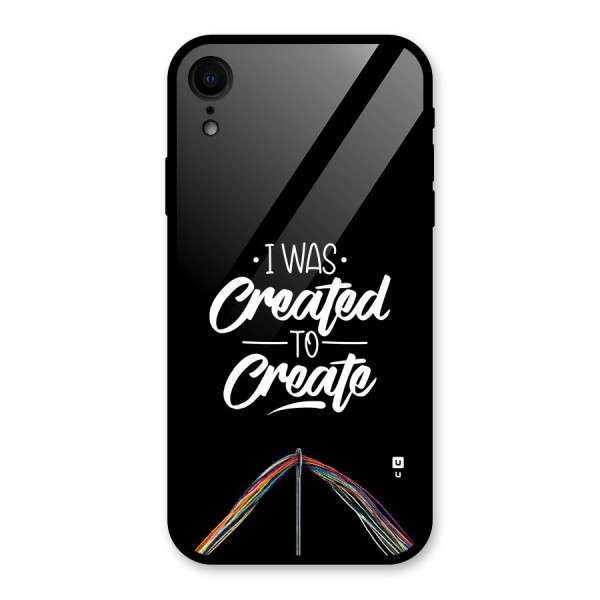 Created to Create Glass Back Case for iPhone XR