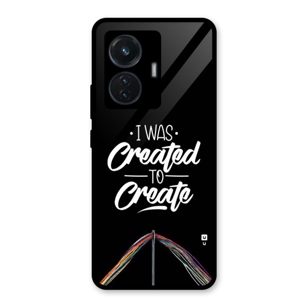 Created to Create Glass Back Case for iQOO Z6 44W