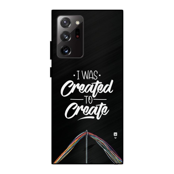 Created to Create Metal Back Case for Galaxy Note 20 Ultra