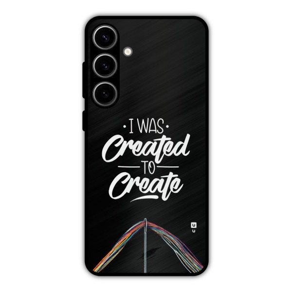 Created to Create Metal Back Case for Galaxy S24 Plus