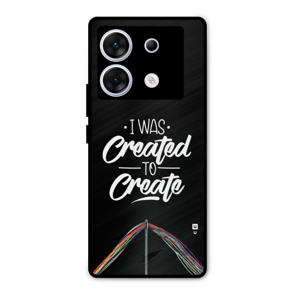 Created to Create Metal Back Case for Infinix Zero 30 5G