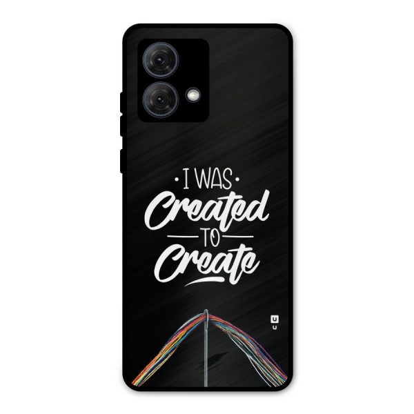 Created to Create Metal Back Case for Moto G84
