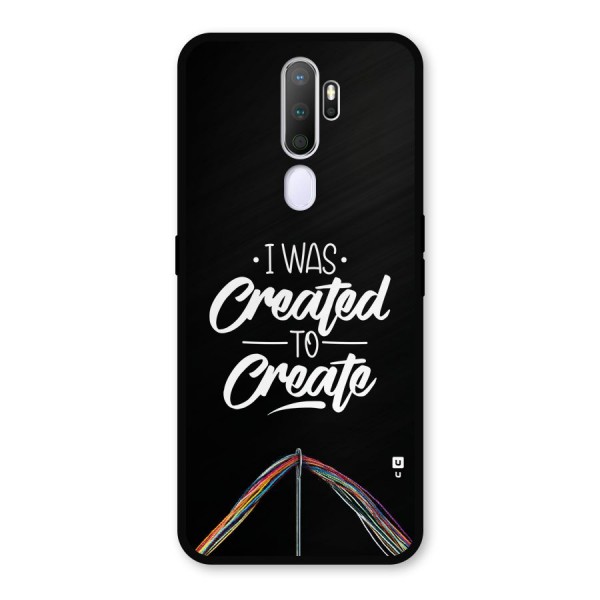 Created to Create Metal Back Case for Oppo A9 (2020)