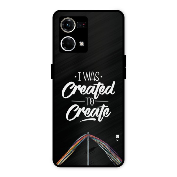 Created to Create Metal Back Case for Oppo F21s Pro 4G