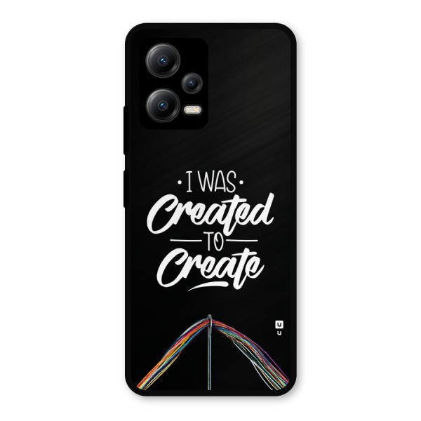 Created to Create Metal Back Case for Poco X5