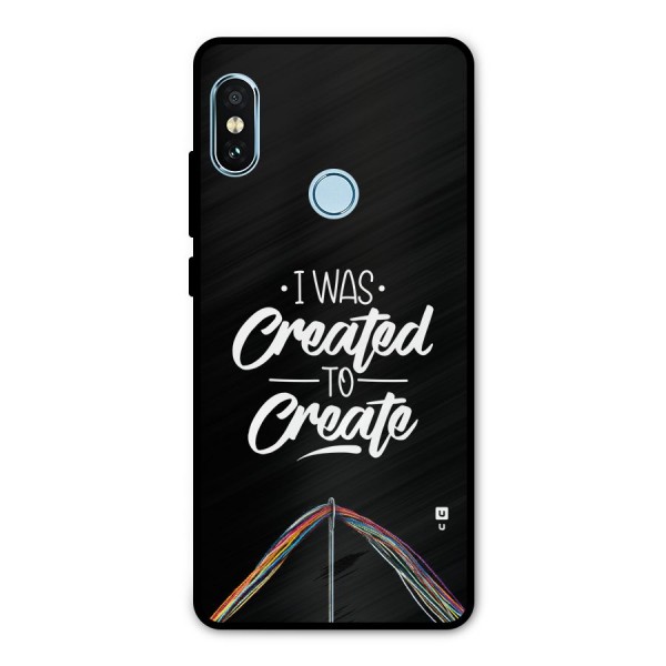 Created to Create Metal Back Case for Redmi Note 5 Pro