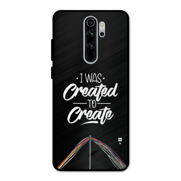 Created to Create Metal Back Case for Redmi Note 8 Pro