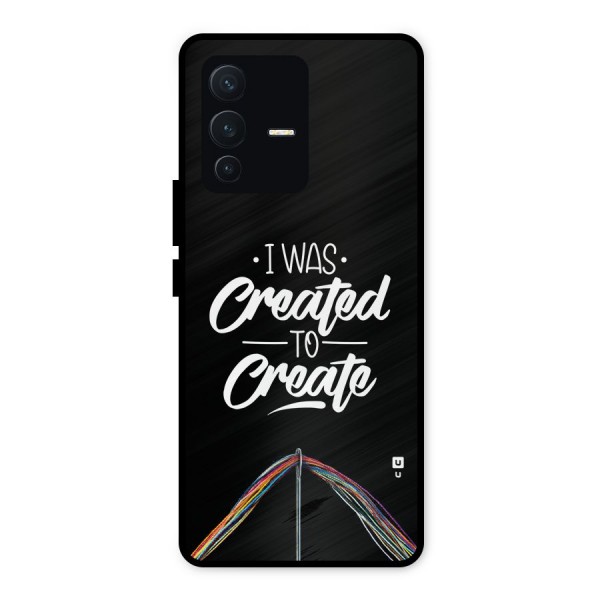 Created to Create Metal Back Case for Vivo V23 5G
