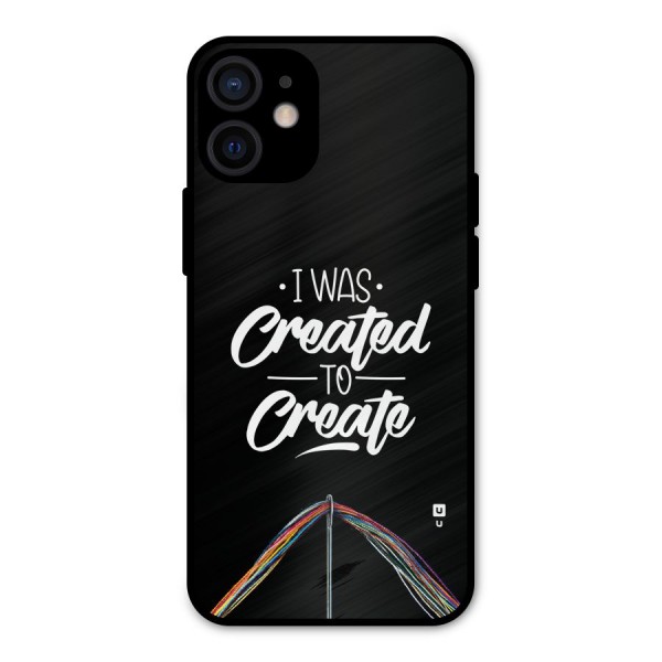 Created to Create Metal Back Case for iPhone 12 Mini