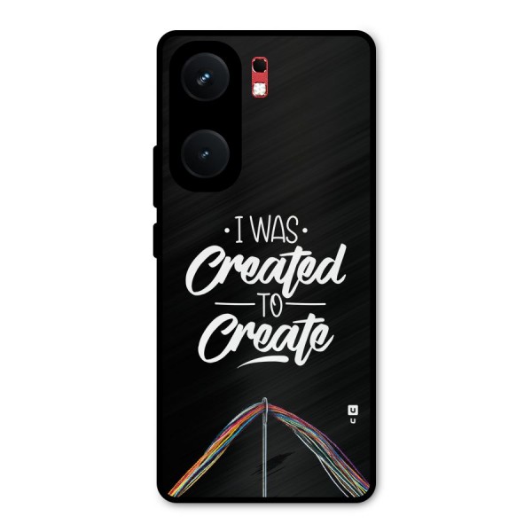 Created to Create Metal Back Case for iQOO Neo 9 Pro