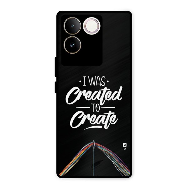 Created to Create Metal Back Case for iQOO Z7 Pro