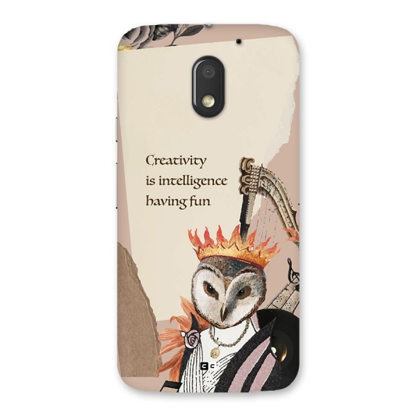 Creativity Intelligence Back Case for Moto E3 Power