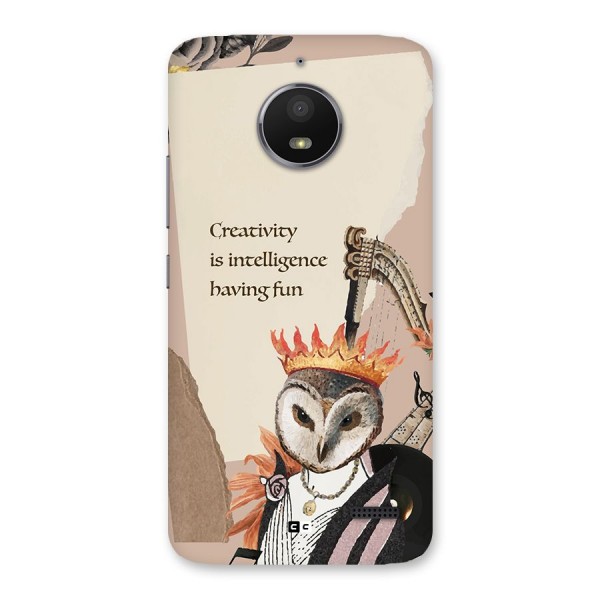 Creativity Intelligence Back Case for Moto E4
