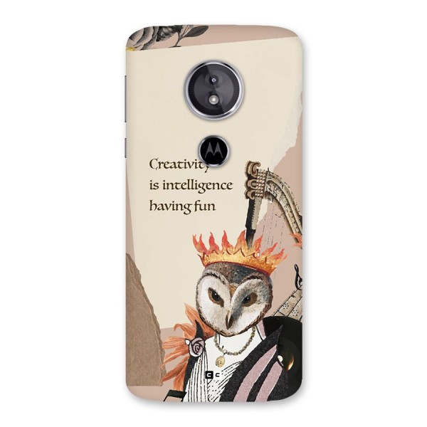 Creativity Intelligence Back Case for Moto E5