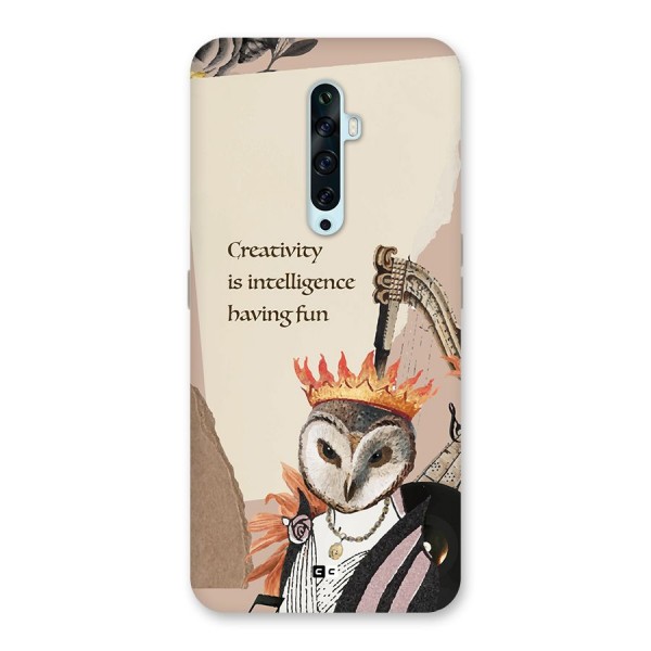Creativity Intelligence Back Case for Oppo Reno2 F