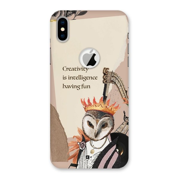 Creativity Intelligence Back Case for iPhone XS Logo Cut