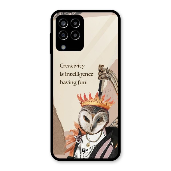 Creativity Intelligence Glass Back Case for Galaxy M33