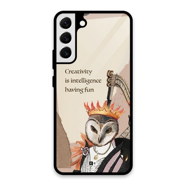 Creativity Intelligence Glass Back Case for Galaxy S22 Plus 5G
