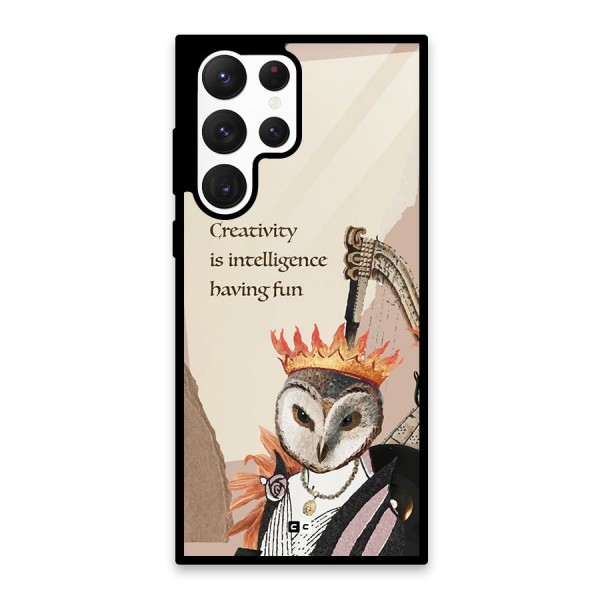 Creativity Intelligence Glass Back Case for Galaxy S22 Ultra 5G