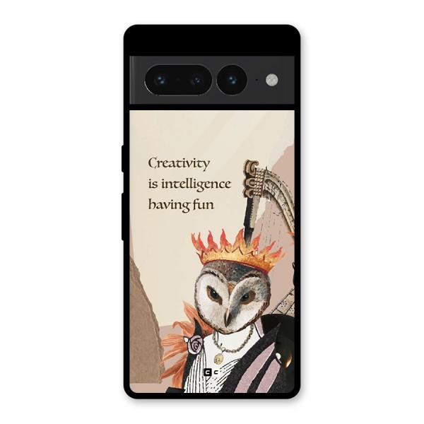 Creativity Intelligence Glass Back Case for Google Pixel 7 Pro