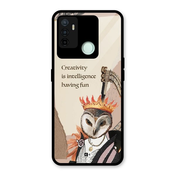 Creativity Intelligence Glass Back Case for Oppo A53