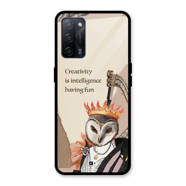 Creativity Intelligence Glass Back Case for Oppo A53s 5G