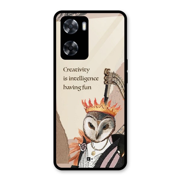 Creativity Intelligence Glass Back Case for Oppo A57 2022