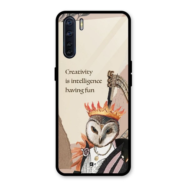 Creativity Intelligence Glass Back Case for Oppo F15