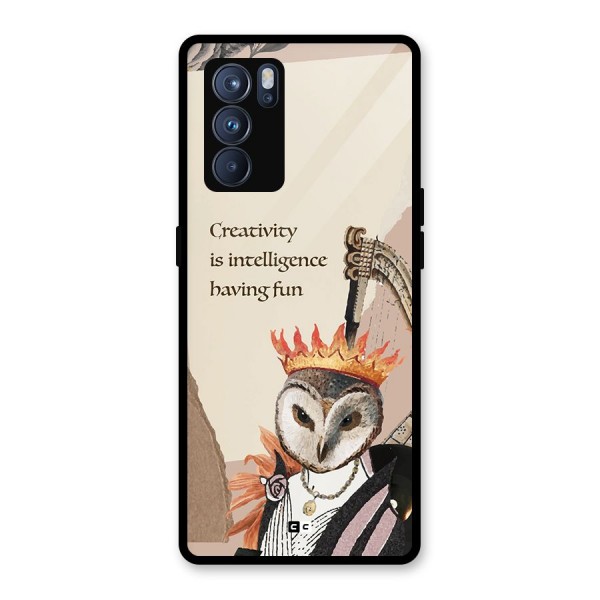 Creativity Intelligence Glass Back Case for Oppo Reno6 Pro 5G