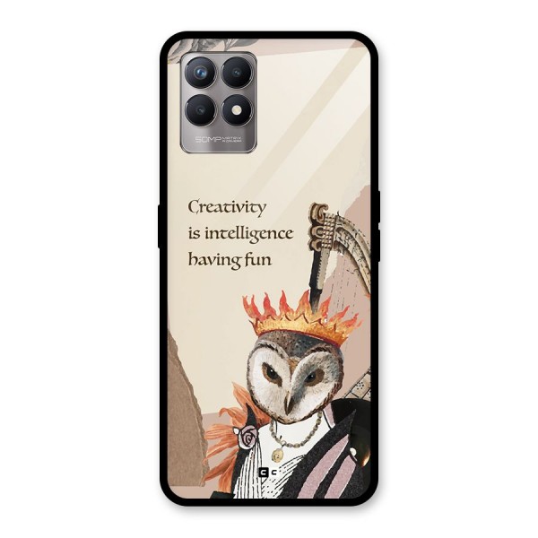 Creativity Intelligence Glass Back Case for Realme 8i
