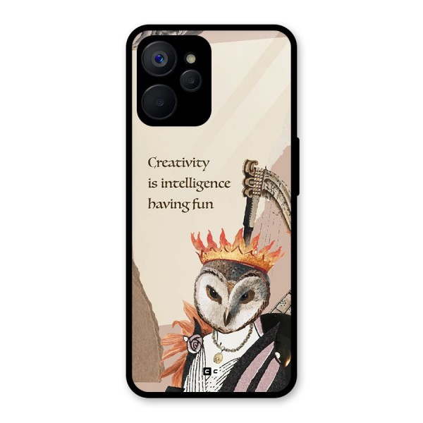 Creativity Intelligence Glass Back Case for Realme 9i 5G