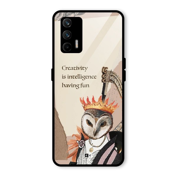 Creativity Intelligence Glass Back Case for Realme X7 Max