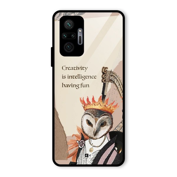 Creativity Intelligence Glass Back Case for Redmi Note 10 Pro