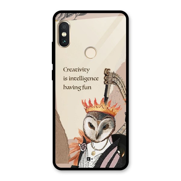 Creativity Intelligence Glass Back Case for Redmi Note 5 Pro