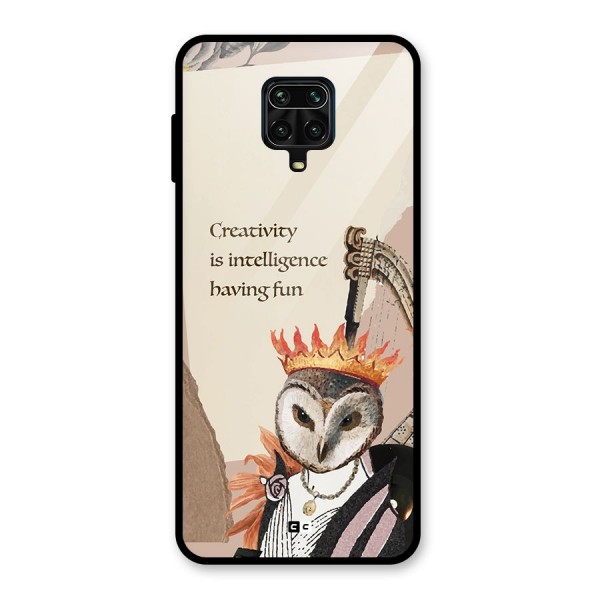 Creativity Intelligence Glass Back Case for Redmi Note 9 Pro Max