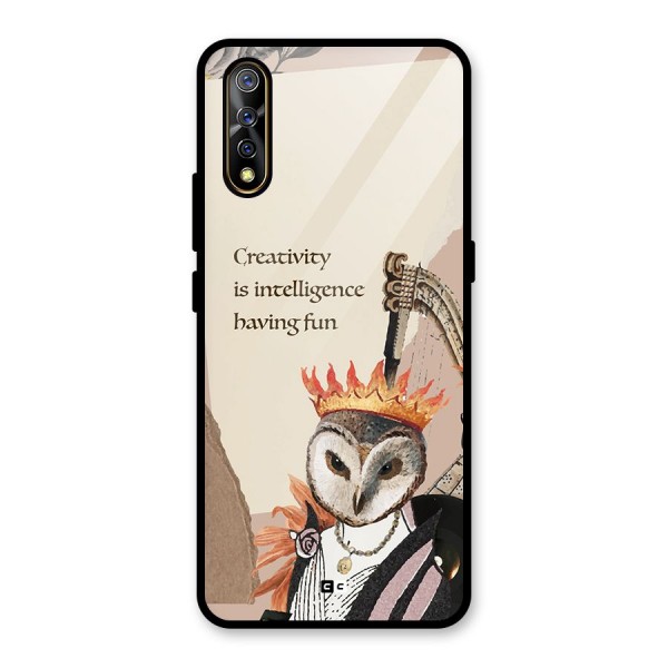 Creativity Intelligence Glass Back Case for Vivo S1