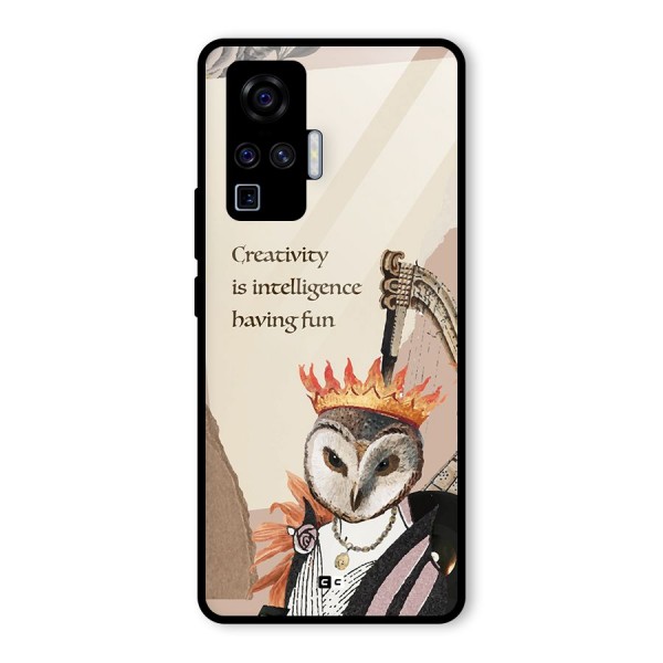 Creativity Intelligence Glass Back Case for Vivo X50 Pro