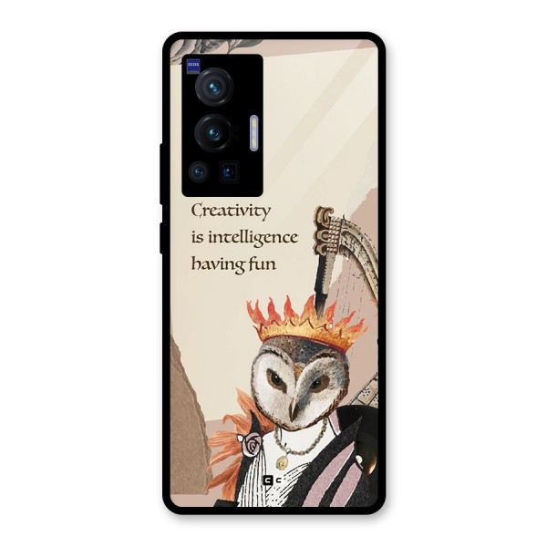 Creativity Intelligence Glass Back Case for Vivo X70 Pro