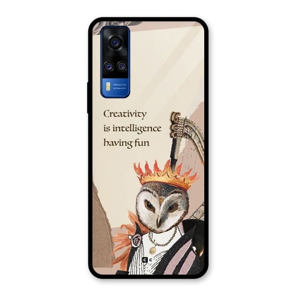 Creativity Intelligence Glass Back Case for Vivo Y31