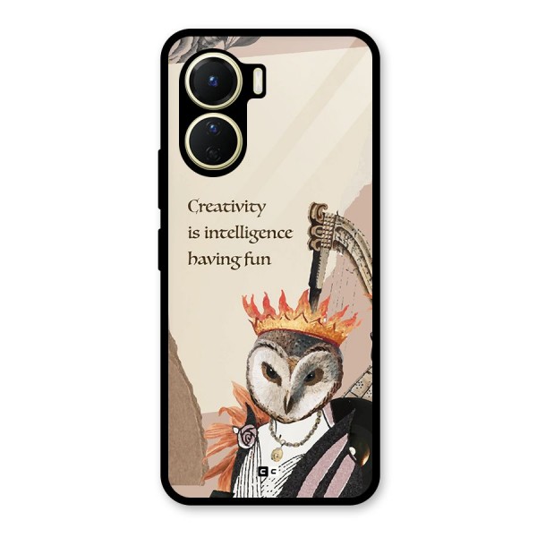 Creativity Intelligence Glass Back Case for Vivo Y56