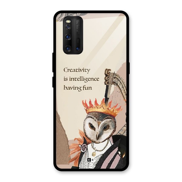 Creativity Intelligence Glass Back Case for Vivo iQOO 3