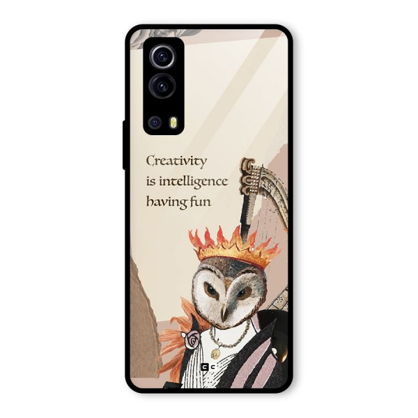 Creativity Intelligence Glass Back Case for Vivo iQOO Z3