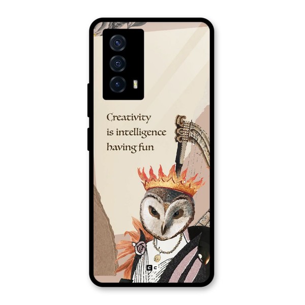 Creativity Intelligence Glass Back Case for Vivo iQOO Z5