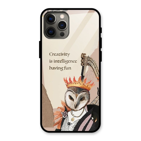 Creativity Intelligence Glass Back Case for iPhone 12 Pro Max