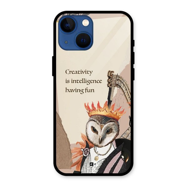 Creativity Intelligence Glass Back Case for iPhone 13 Mini