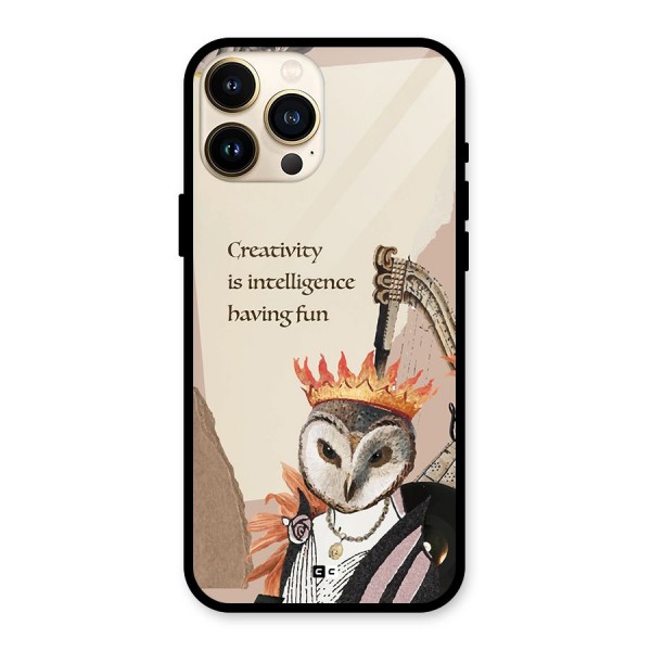 Creativity Intelligence Glass Back Case for iPhone 13 Pro Max