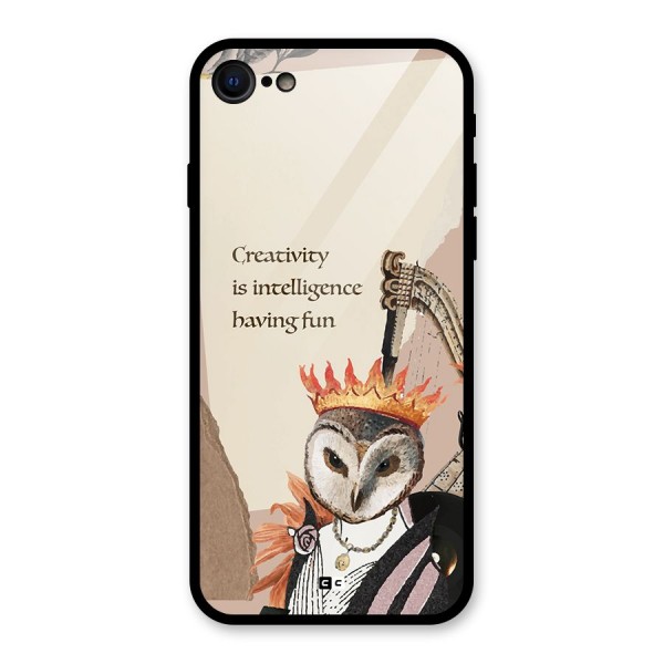 Creativity Intelligence Glass Back Case for iPhone SE 2022