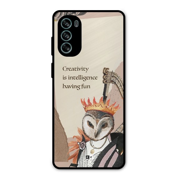 Creativity Intelligence Metal Back Case for Moto G62